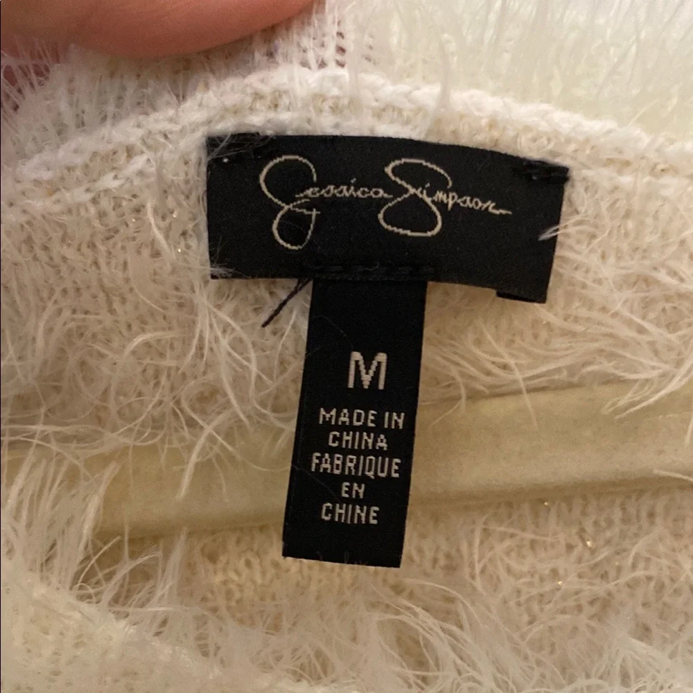 Jessica Simpson Ivory Leopard Print Sweater - Picture 3 of 6